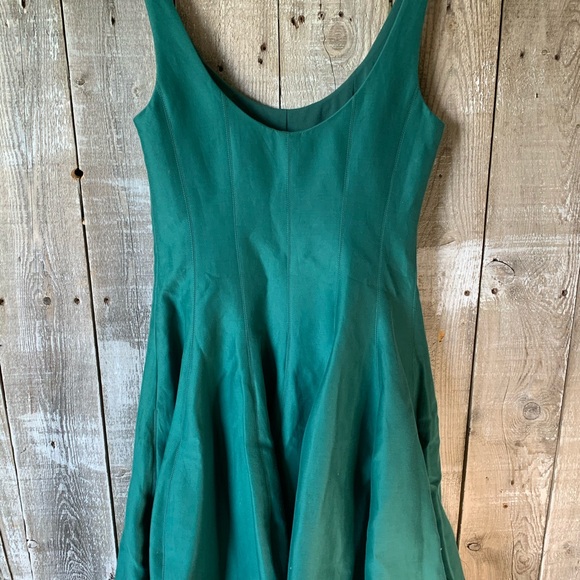 NWT: HALSTON HERITAGE GREEN TULIP KNEE LENG DRESS - Picture 4 of 8